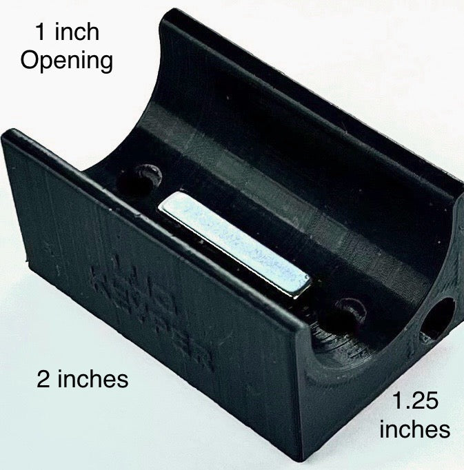 LugKeyper™ Lug Nut Key Holder (25mm) | Secure Mount for Wheel Lock & Splined Lug Sockets | No Rattle | Adhesive or Screw Mount